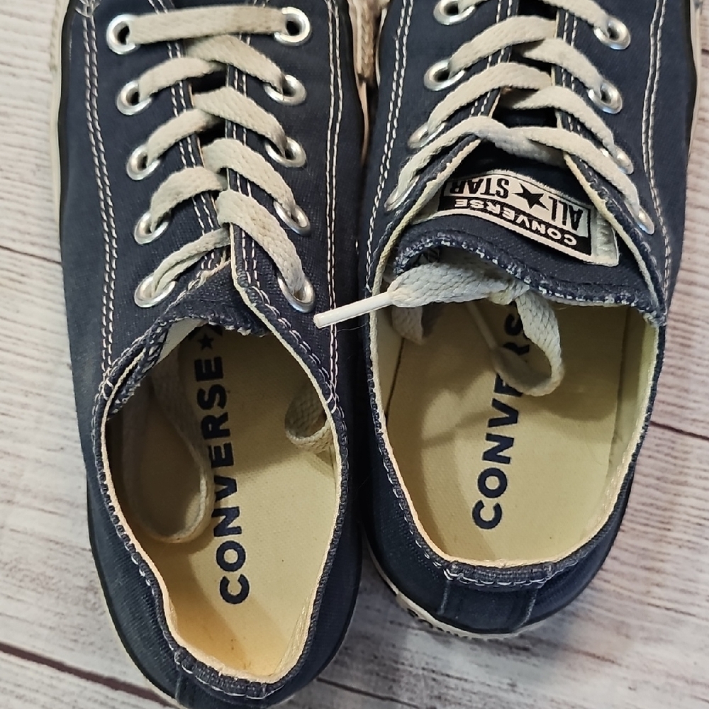 Converse Mens Sz 4 Blue Canvas Sneakers - Picture 14 of 14